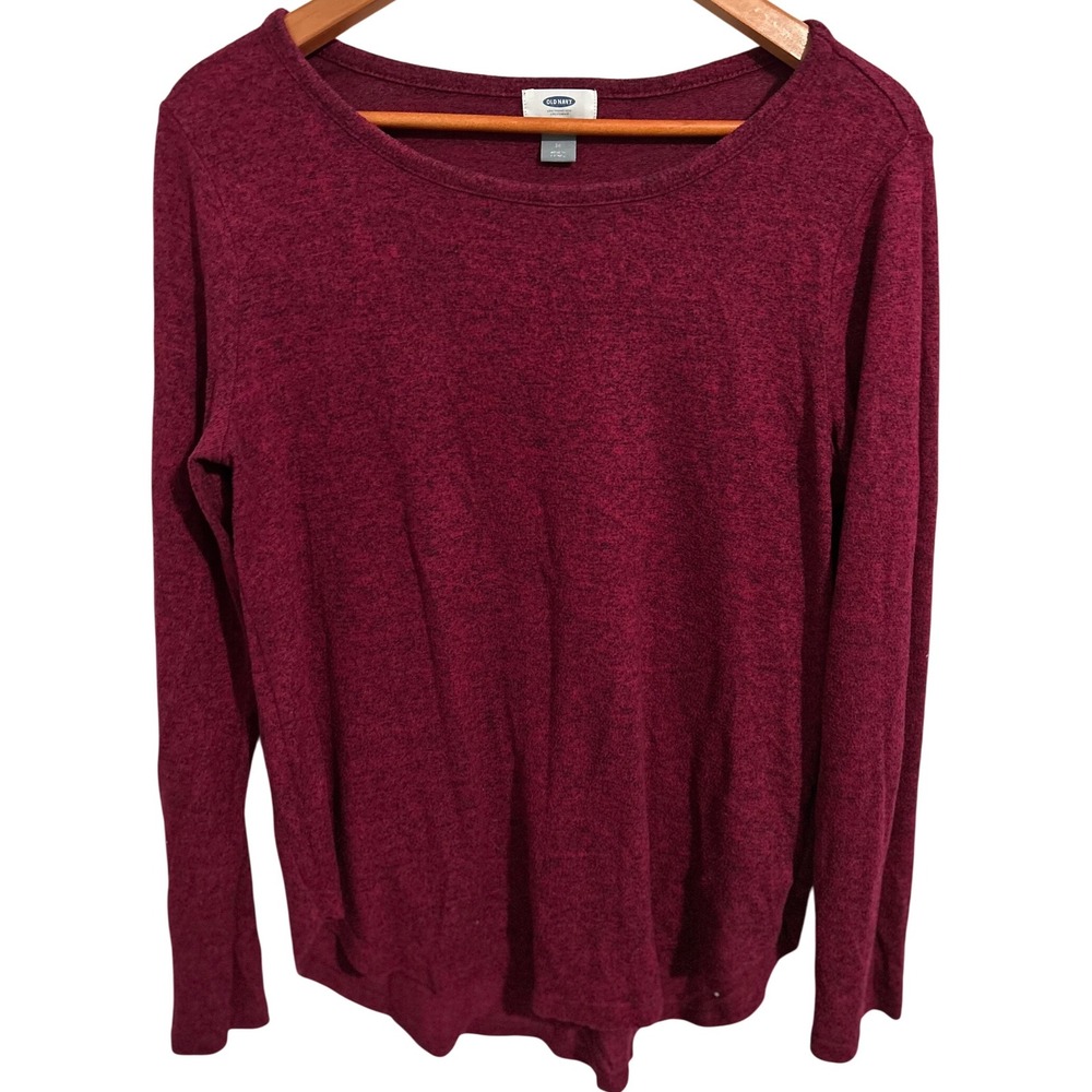 Old‎ Navy Red Lightweight Long-Sleeved Pullover Sweater Women's Size Medium